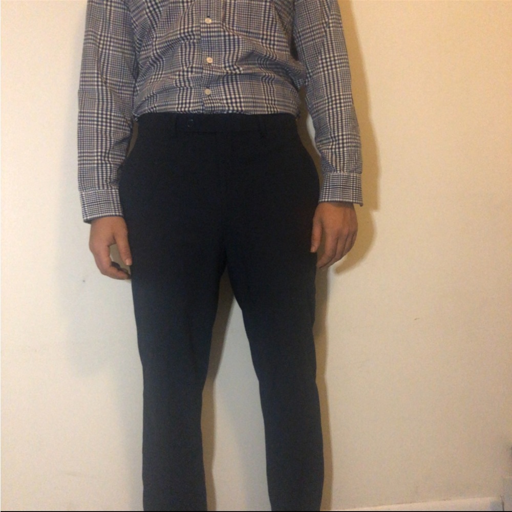 Calvin Klein Mens 34 Black Work Slacks